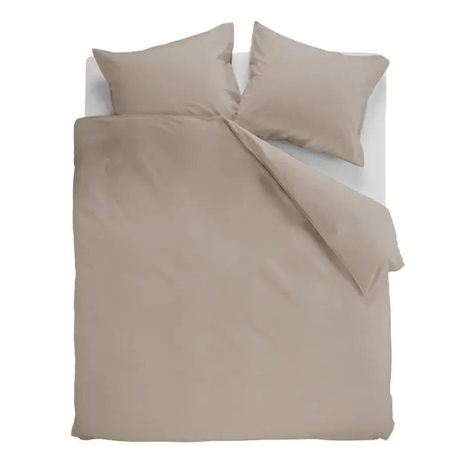 Ambiante Cotton Uni dekbedovertrek - 200x200/220 - Taupe