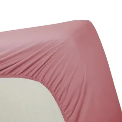 Ambiante Hoeslaken Katoen Roze- 1-persoons (70x200 cm)