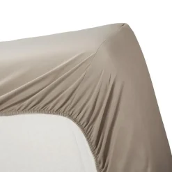 Ambiante Katoen - Hoeslaken - 160x220 - Taupe