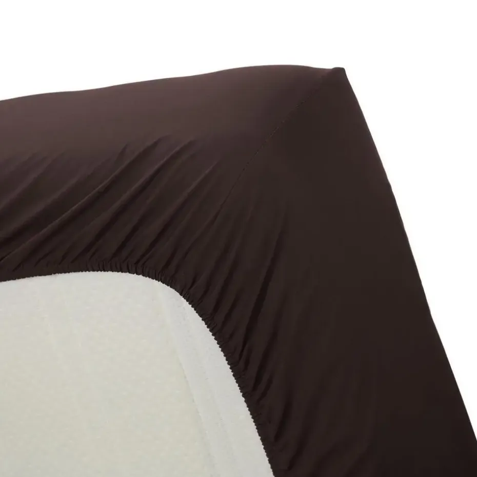 Ambiante Katoen - Hoeslaken - 180x220 - Bruin