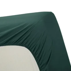 Ambiante Katoen - Hoeslaken - 160x220 - Donker Groen