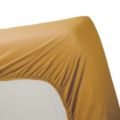 Ambiante Katoen - Hoeslaken - 120x200 - Oker