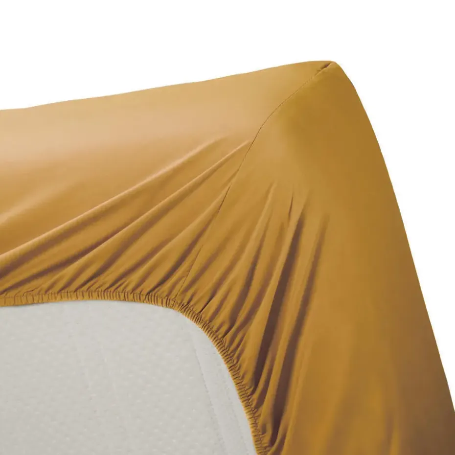 Ambiante Katoen - Topper Hoeslaken - 200x220 - Oker