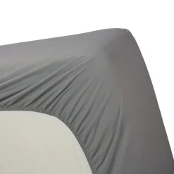 Ambiante Katoen - Topper Hoeslaken - 160x200 - Grijs