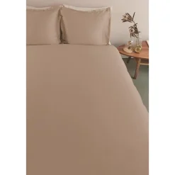 Ambiante Satin Uni dekbedovertrek - 200x200/220 - Taupe