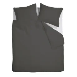 Ambiante Satin Uni dekbedovertrek - 240x200/220 - Donker Grijs