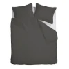 Ambiante Satin Uni dekbedovertrek - 200x200/220 - Donker Grijs