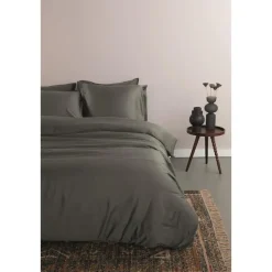 Ambiante Satin Uni dekbedovertrek - 200x200/220 - Donker Grijs