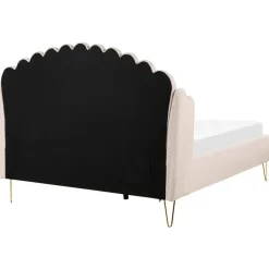 AMBILLOU - Bed - Lichtbeige - 140 x 200 cm - Polyester