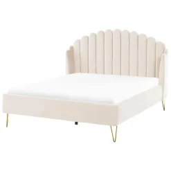 AMBILLOU - Tweepersoonsbed - Goud - 140 x 200 cm - Fluweel