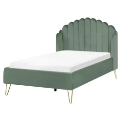 AMBILLOU - Tweepersoonsbed - Groen - 120 x 200 cm - Fluweel