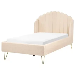 AMBILLOU - Tweepersoonsbed - Beige - 120 x 200 cm - Bouclé