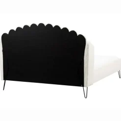 AMBILLOU - Tweepersoonsbed - Gebroken wit - 160 x 200 cm - Bouclé