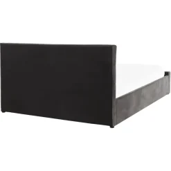 AMIENS - Bed met opbergruimte - Grijs - 160 x 200 cm - Fluweel