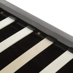 AMIENS - Bed met opbergruimte - Grijs - 160 x 200 cm - Fluweel