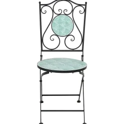 ANAPO - Set van 2 tuinstoelen - Zwart - IJzer