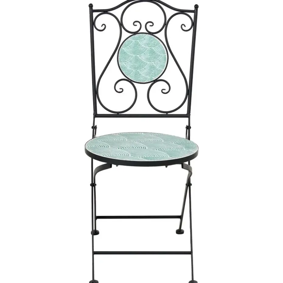 ANAPO - Set van 2 tuinstoelen - Zwart - IJzer