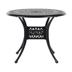 ANCONA - Tuintafel - Zwart - 90 x 90 cm - Aluminium