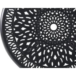 ANCONA - Tuintafel - Zwart - 90 x 90 cm - Aluminium