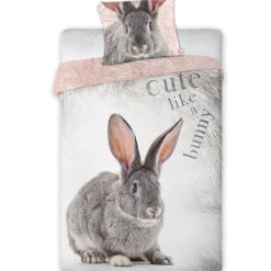 Animal Pictures Konijn - Dekbedovertrek - Eenpersoons - 140 x 200 cm - Katoen