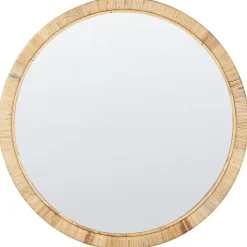 ANLEZY - Wandspiegel - Naturel - Rotan