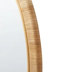 ANLEZY - Wandspiegel - Naturel - Rotan