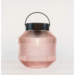 Anna Collection Tuin lantaarn Julia - Solar - zwart - D16 x H16 cm