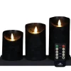 Anna's Collection Anna's Collection LED kaarsen - 3x - zwart