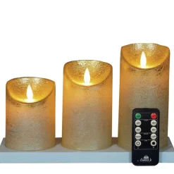 Anna's Collection Anna's Collection LED kaarsen - 3x - goud