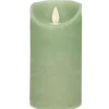 Anna's Collection Led stompkaars - jade groen - H15 x D7,5 cm