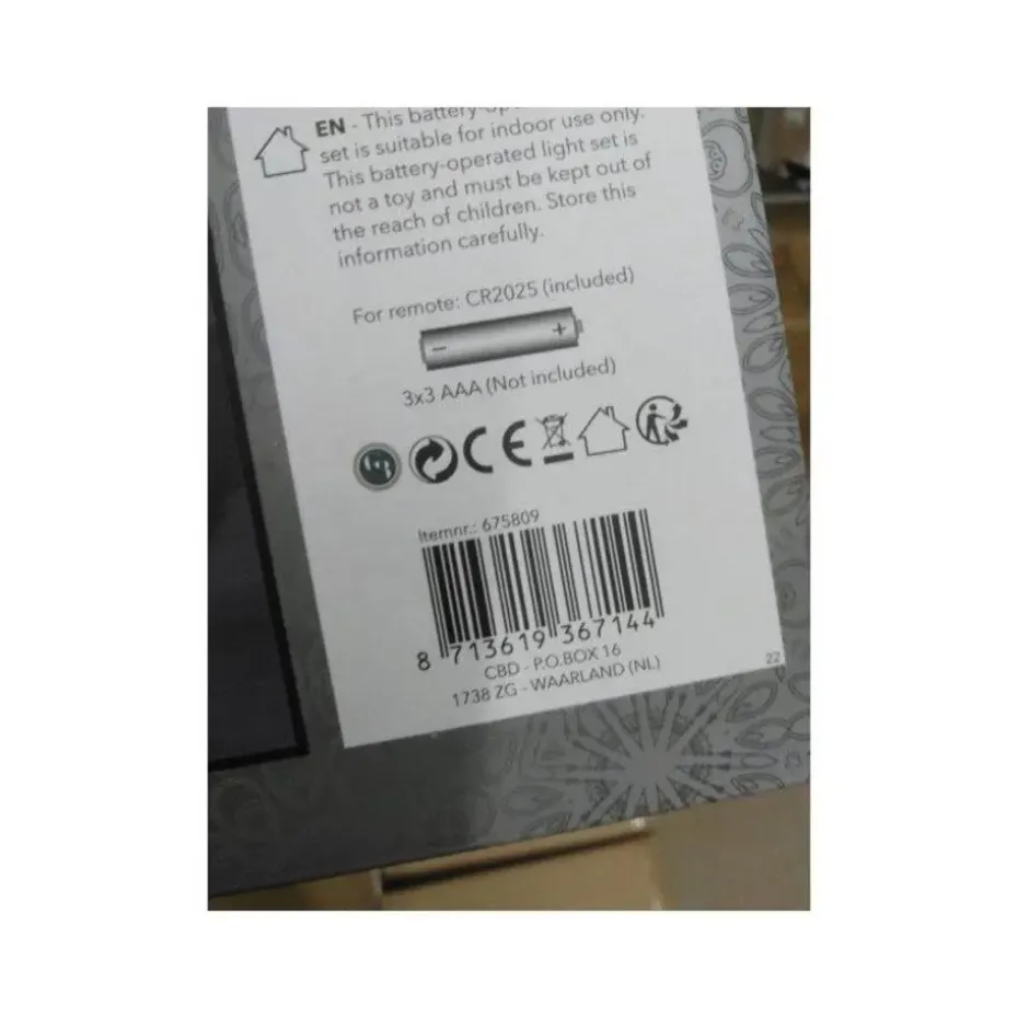 Anna's Collection Stompkaarsen - 3x - wit - LED kaarsen