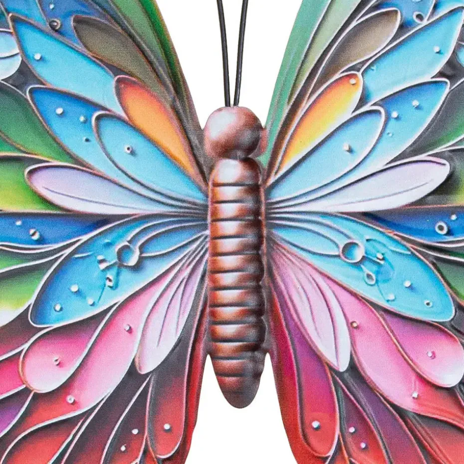 Anna's Collection Tuindecoratie vlinder - 17 x 18 cm - metaal