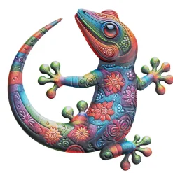 Anna's Collection Tuindecoratie Gecko hagedis - 30 cm - metaal