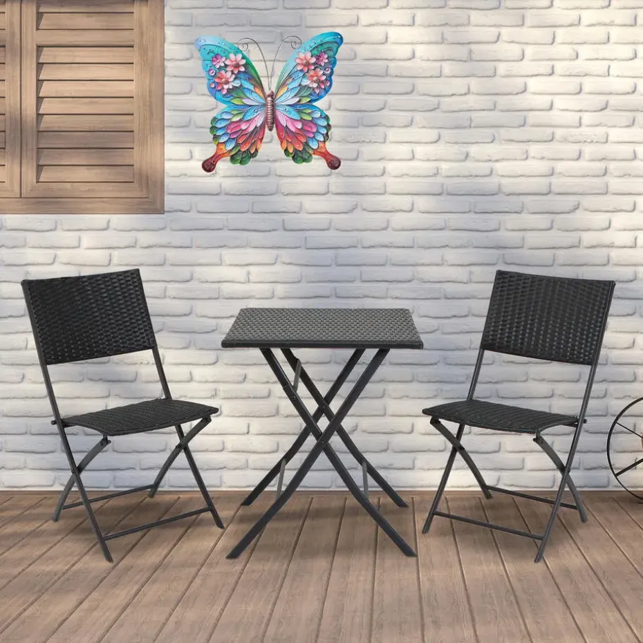 Anna's Collection Tuindecoratie vlinder - 29 x 32 cm - metaal