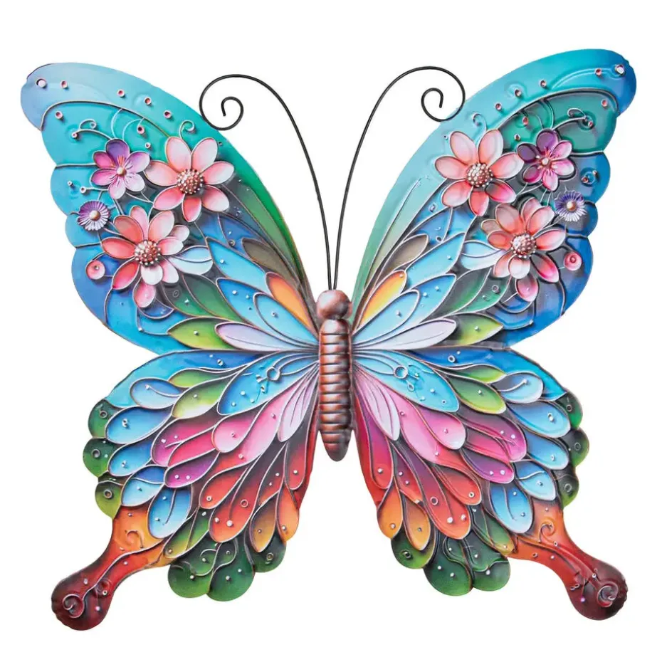 Anna's Collection Tuindecoratie vlinder - 46 x 50 cm - metaal