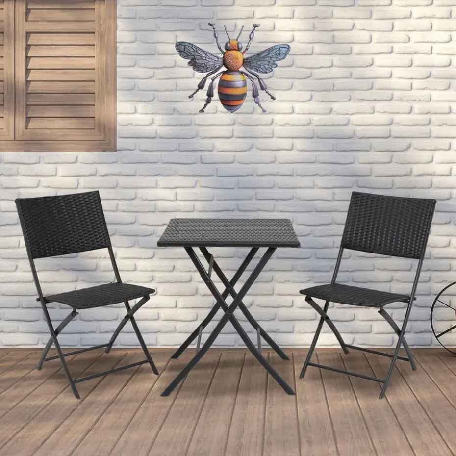 Anna's Collection Tuindecoratie honingbij - 24 x 30 cm - metaal