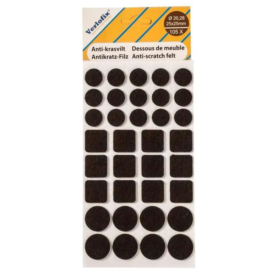 Anti-krasvilt - bruin (105 stuks)