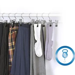 Antislip Broekhangers met Knijpers - 30 stuks Kleding Hangers met Klemmen- 31cm