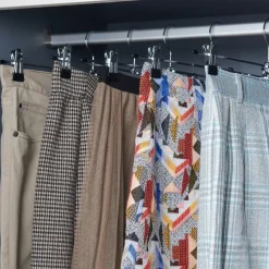 Antislip kledinghangers - 40 cm lang - 20 stuks - zilvergrijs