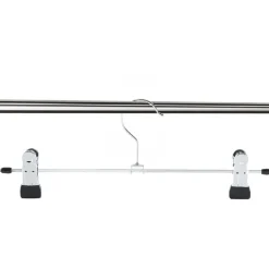 Antislip kledinghangers - 40 cm lang - 20 stuks - zilvergrijs