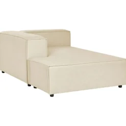 APRICA - Chaise longue - Beige - Rechterzijde - Linnen