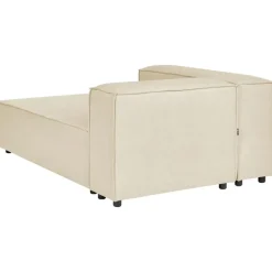 APRICA - Chaise longue - Beige - Rechterzijde - Linnen