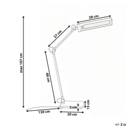 AQUILA - Bureaulamp LED - Grijs - Synthetisch materiaal