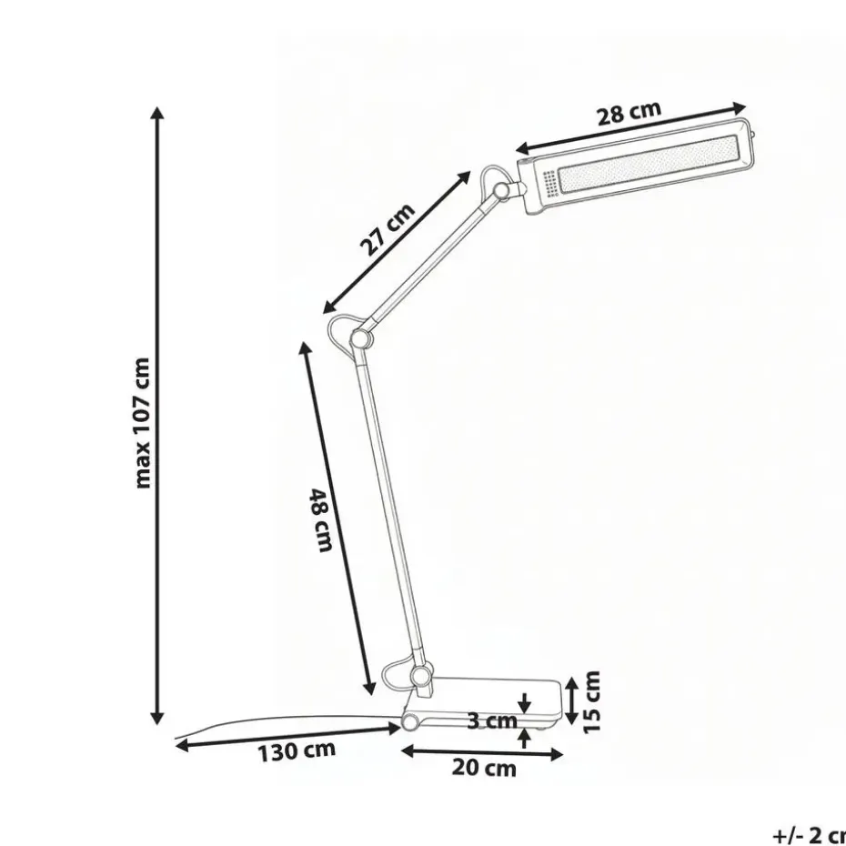 AQUILA - Bureaulamp LED - Grijs - Synthetisch materiaal