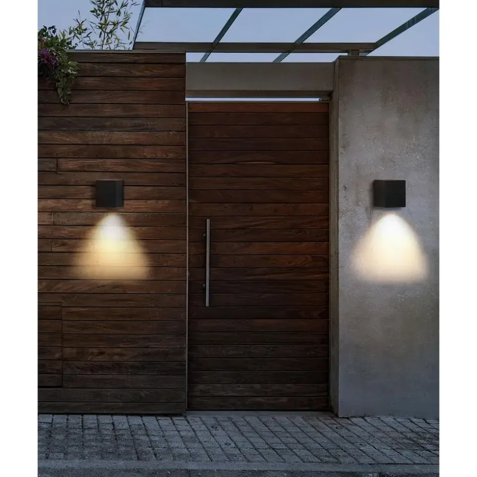 ARANSAS - Wandlamp set van 2 - Zwart - Aluminium