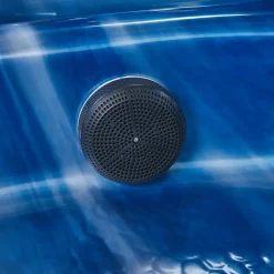 ARCELIA - Whirlpool buitenbad - Blauw - 215 x 180 cm - Acryl