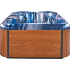 ARCELIA - Whirlpool buitenbad - Blauw - 215 x 180 cm - Acryl