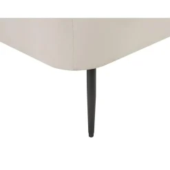 ARCEY - Chaise longue - Wit - Fluweel