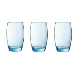 Arcoroc Drinkglazen - 6x stuks - transparant blauw - 350 ml