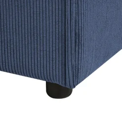ARDAL - Chaise longue - Donkerblauw - Linkszijdig - Corduroy